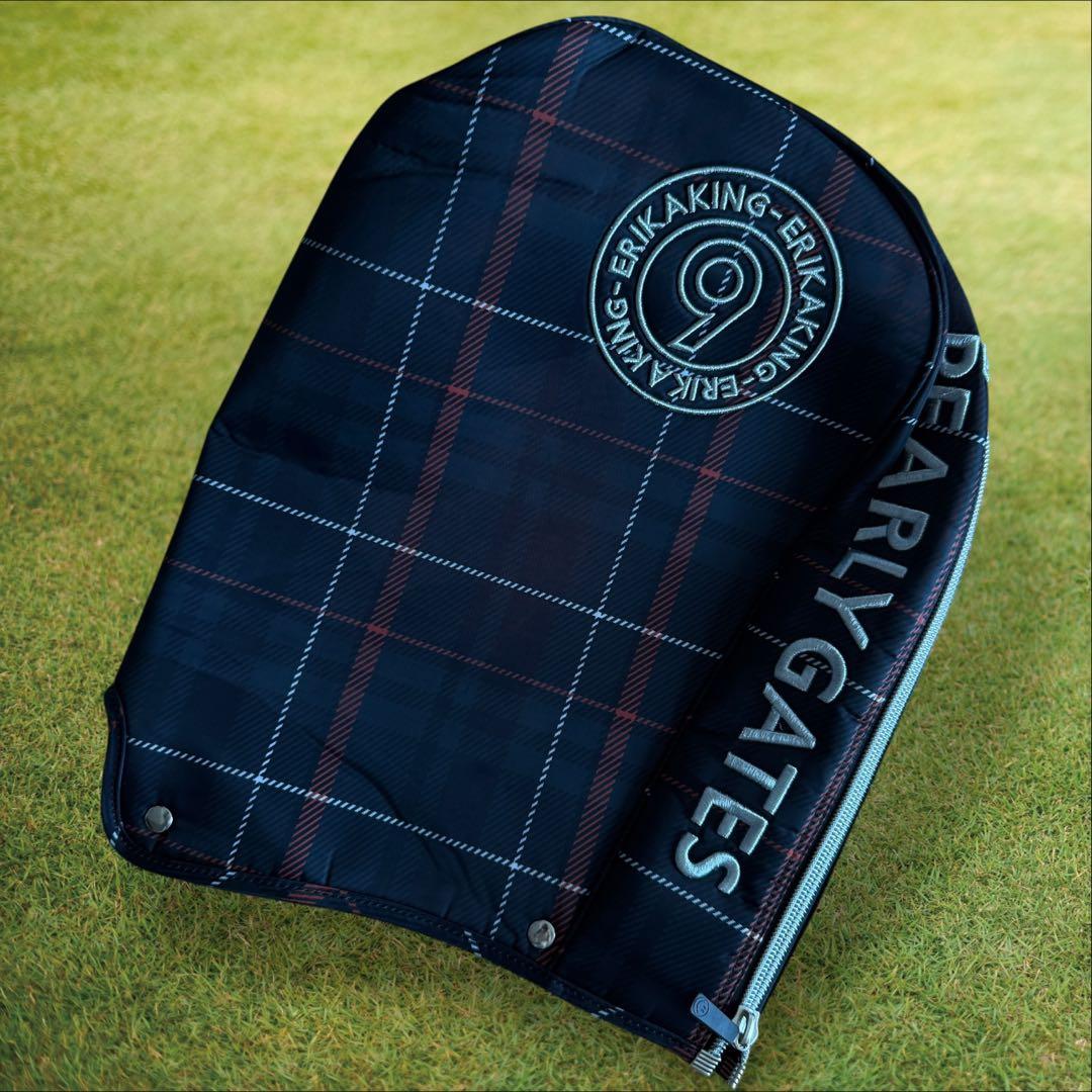 現行モデル　限定品　パーリーゲイツ　キャディバッグ　ノバチェック　ダークブラウン