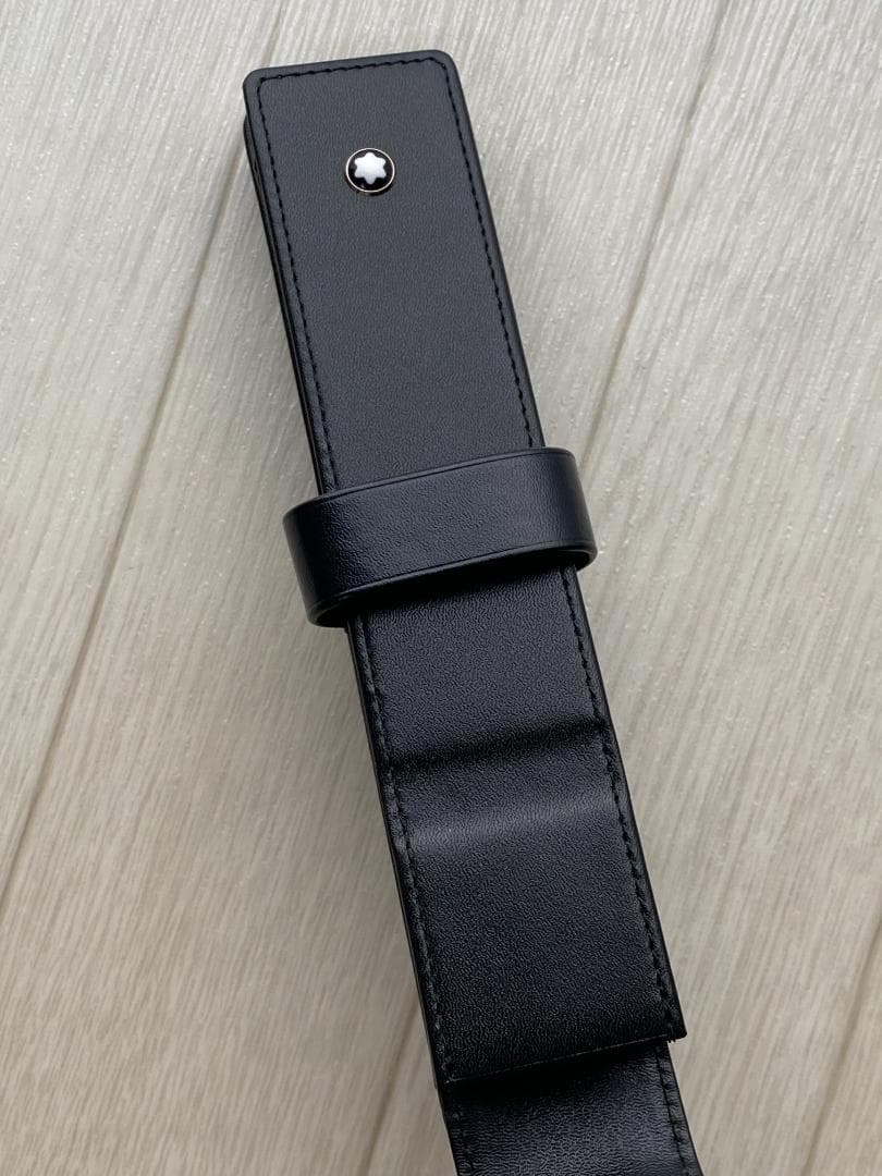 美品 モンブラン レザー 本革 ペンポーチ ペンケース １本用 １本差 ブラック