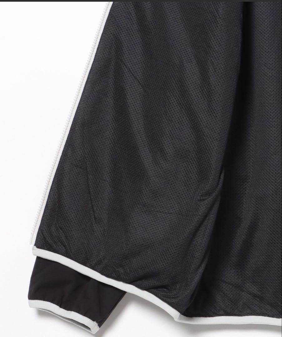 BEAMS 撥水 ストレッチフルジップフーディ ブラック