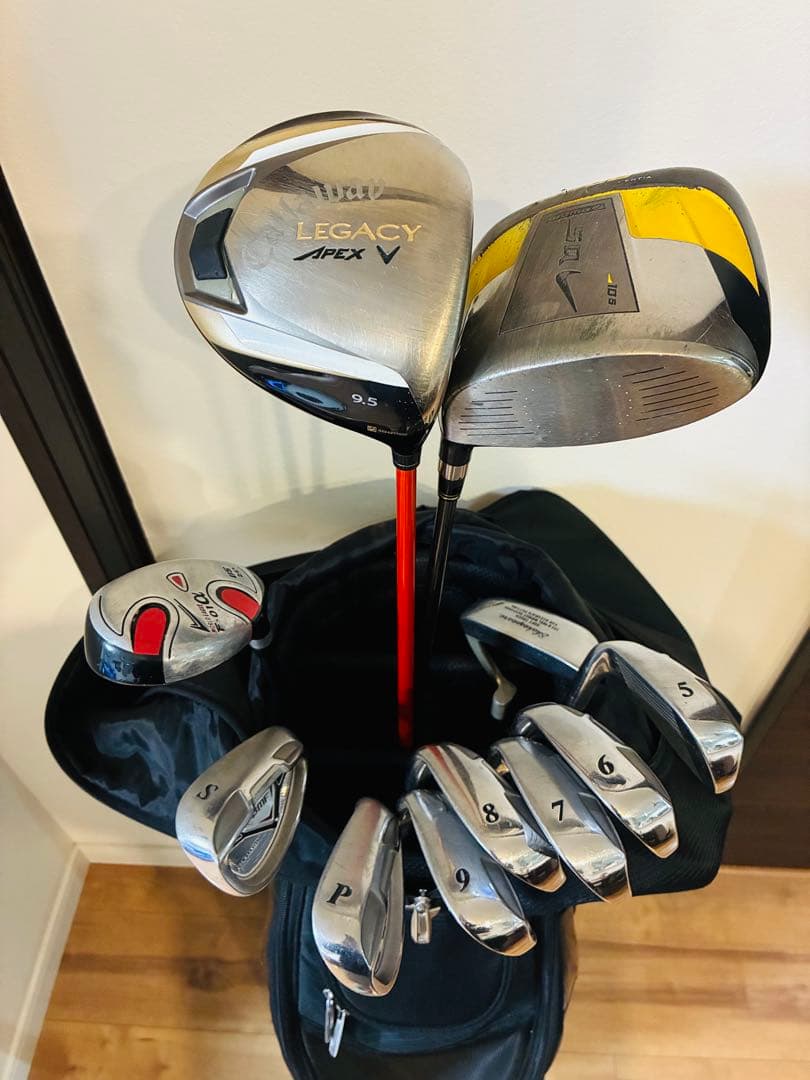 adidas アディダス　ブラック キャディバッグ