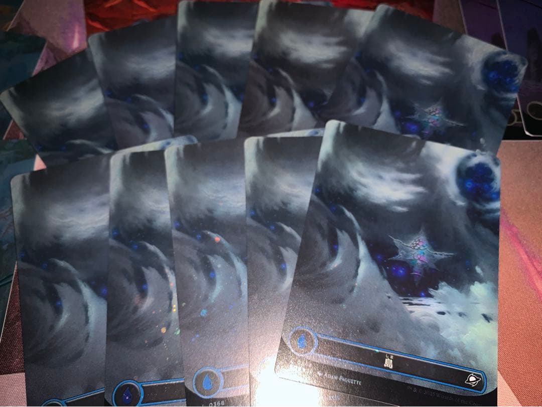 日語　基本土地　ギャラクシーフォイル　セット