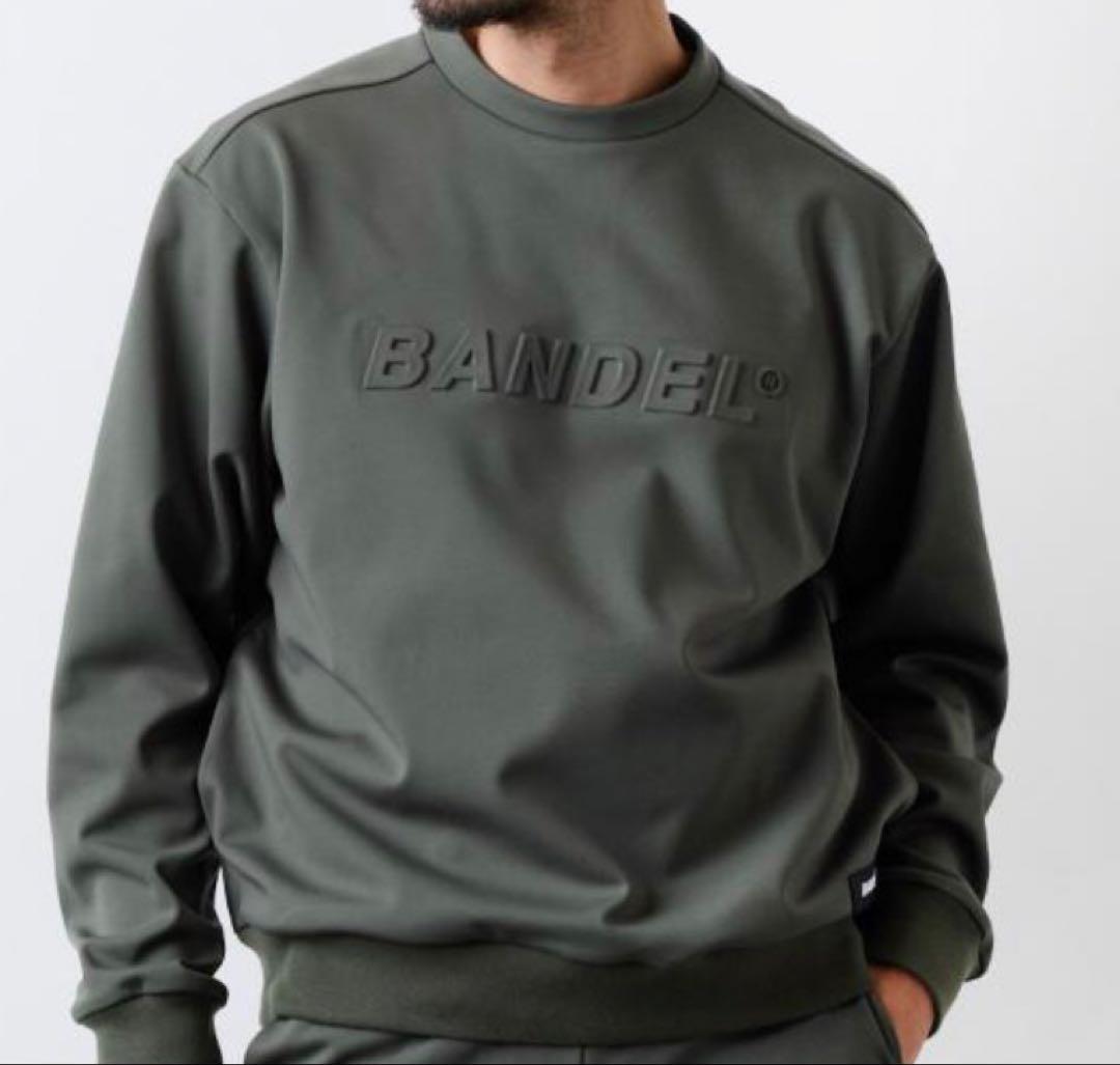 BANDEL バンデル クルーネックトレーナー 裏起毛 Lサイズ カーキ