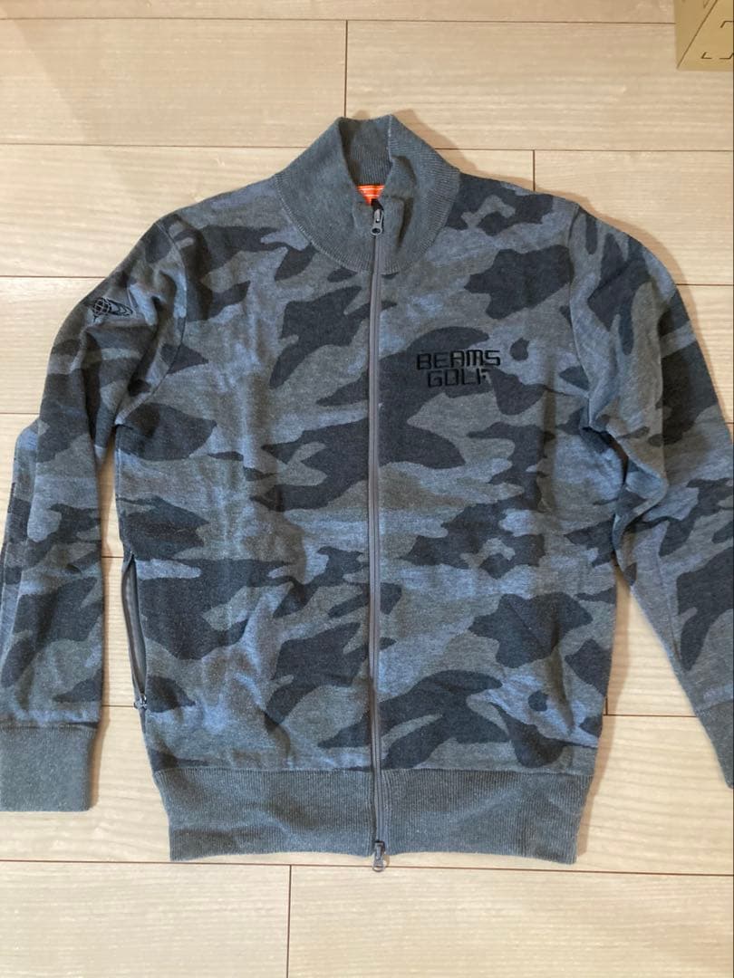 BEAMS GOLF ビームスゴルフ 迷彩柄 ニット ジャケットL