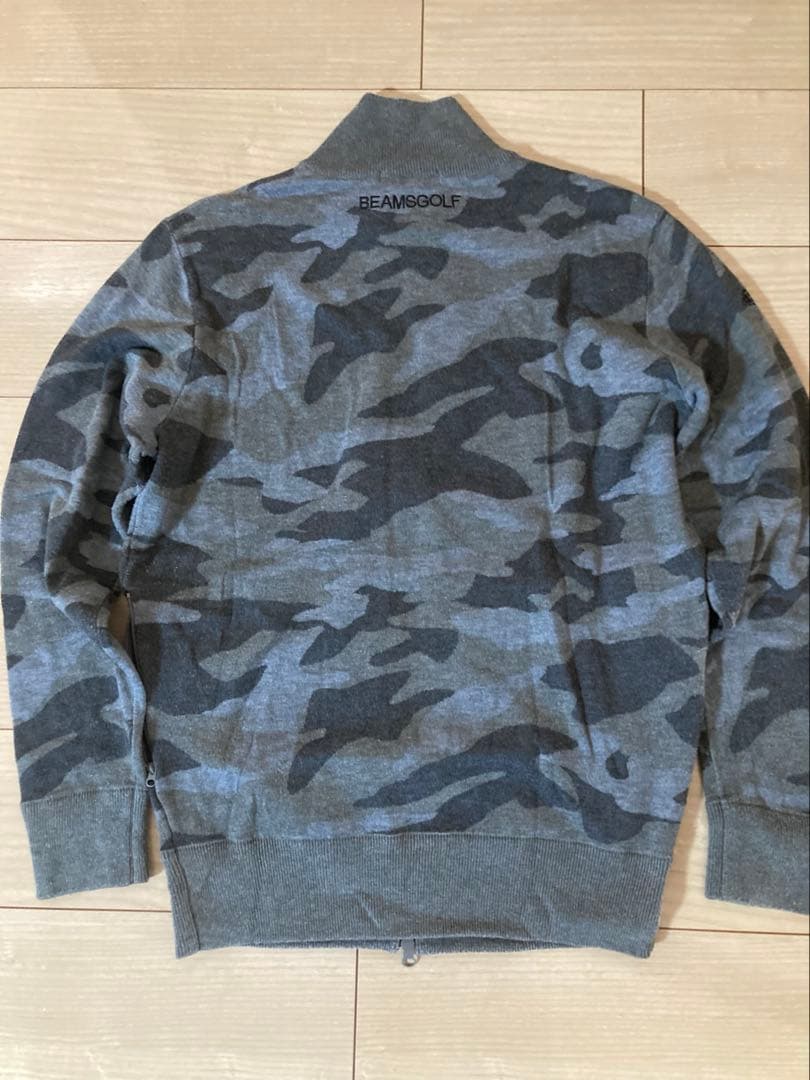 BEAMS GOLF ビームスゴルフ 迷彩柄 ニット ジャケットL