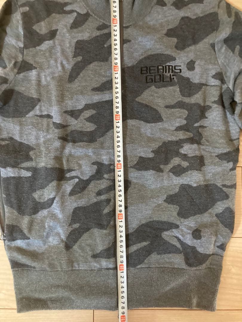 BEAMS GOLF ビームスゴルフ 迷彩柄 ニット ジャケットL