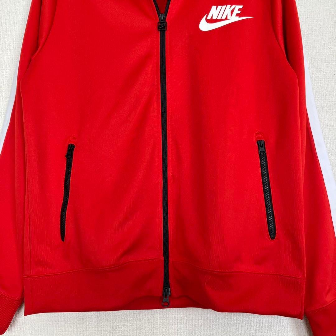 新品タグ付き☆NIKE ナイキ トラックジャケット 赤ジャージ ジップアップ L