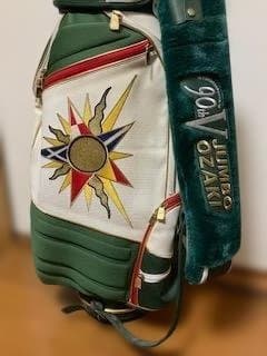 【最終値引き】美品 ジャンボ尾崎 90V キャディバッグ 緑/白