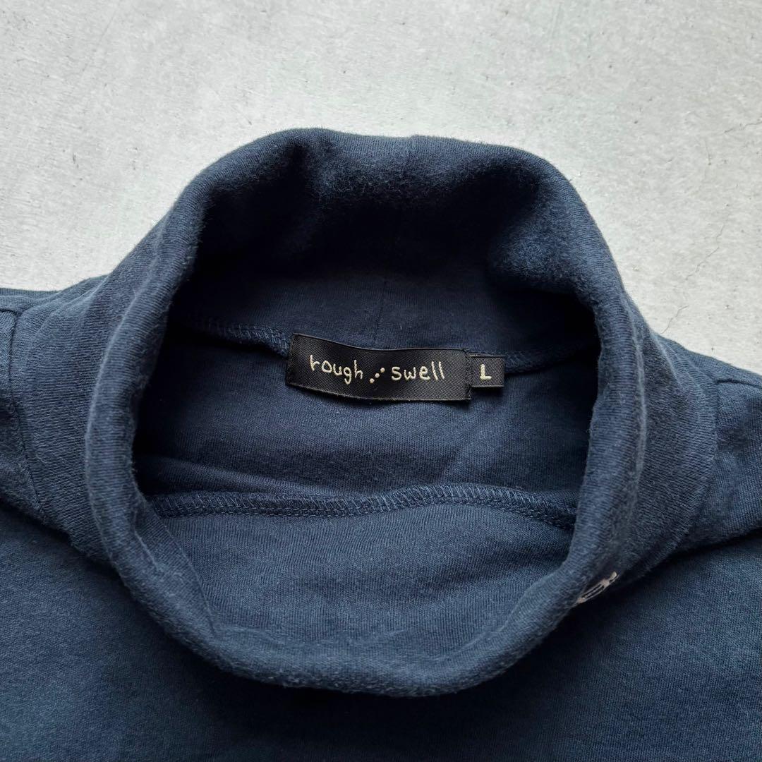 rough&swell ラフアンドスウェル タートルネック長袖シャツ ロゴ刺繍