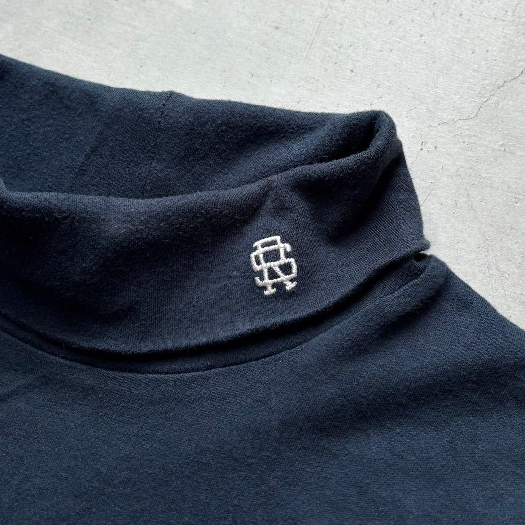 rough&swell ラフアンドスウェル タートルネック長袖シャツ ロゴ刺繍