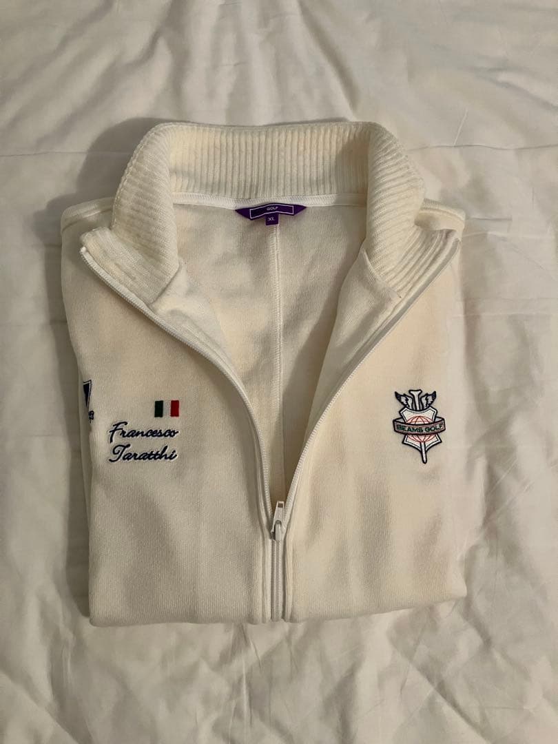 BEAMS GOLF ニットジャケット ホワイト