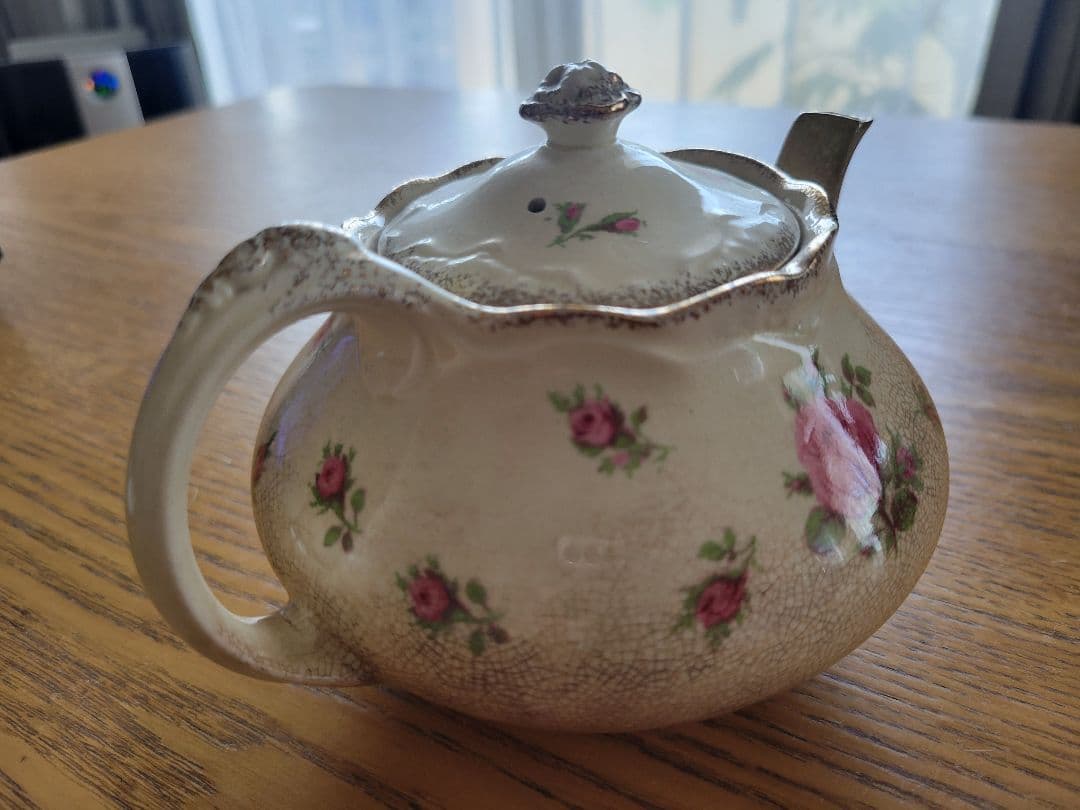 クラウンデュカル Crown Ducal 花柄ティーポット 1930年代