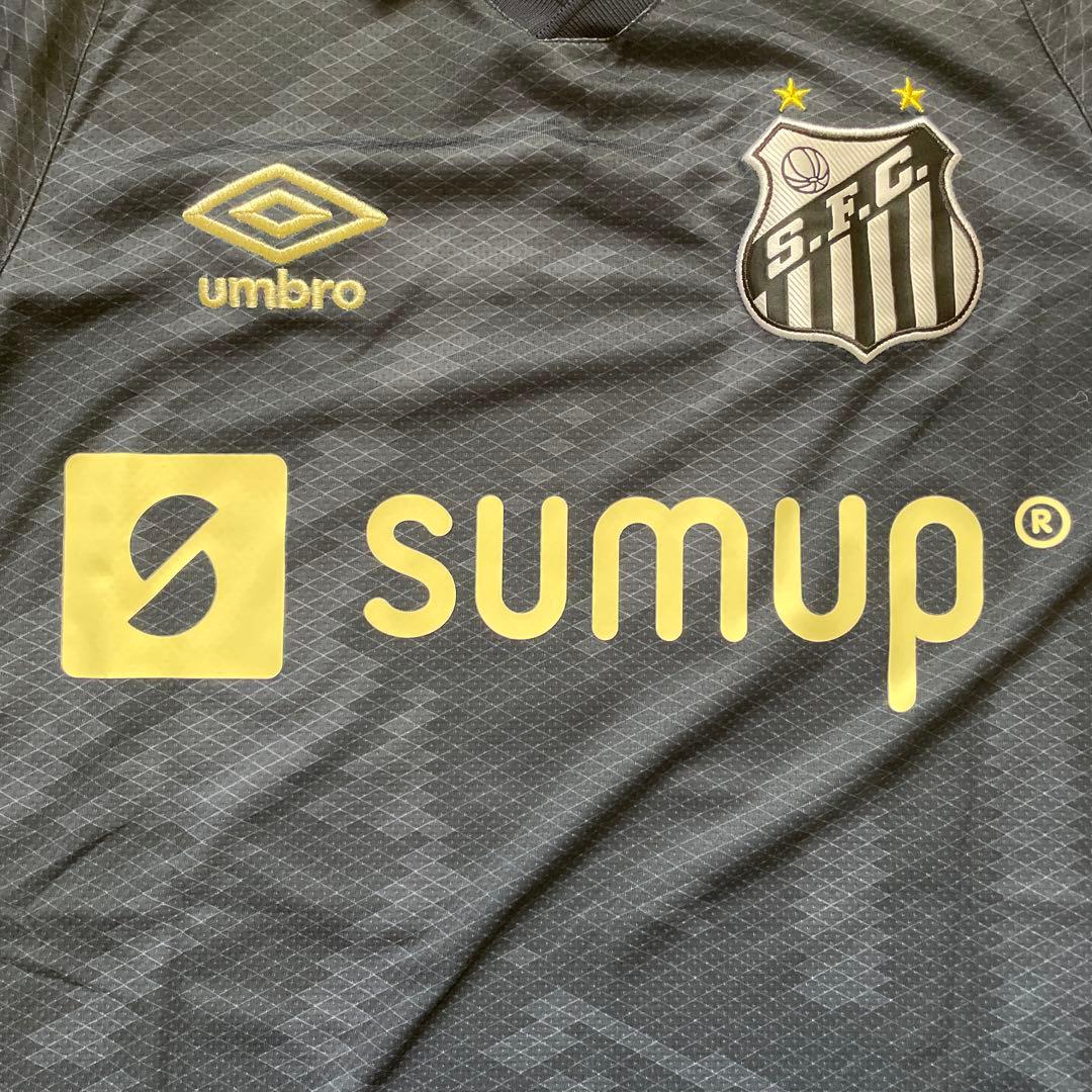 サントスFC 背番号10 半袖アウェイユニフォームM 襟付き