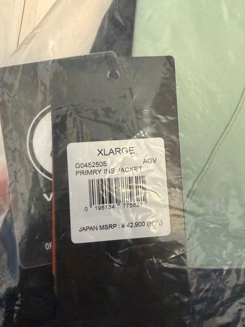 PRIMRY INS JACKET XL グリーン/ブラック