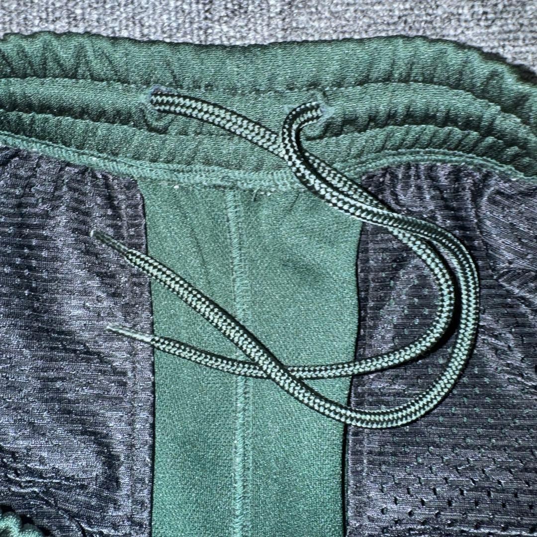 【名作カラー】Needles トラックパンツ ストレート S グリーン×ピンク蝶