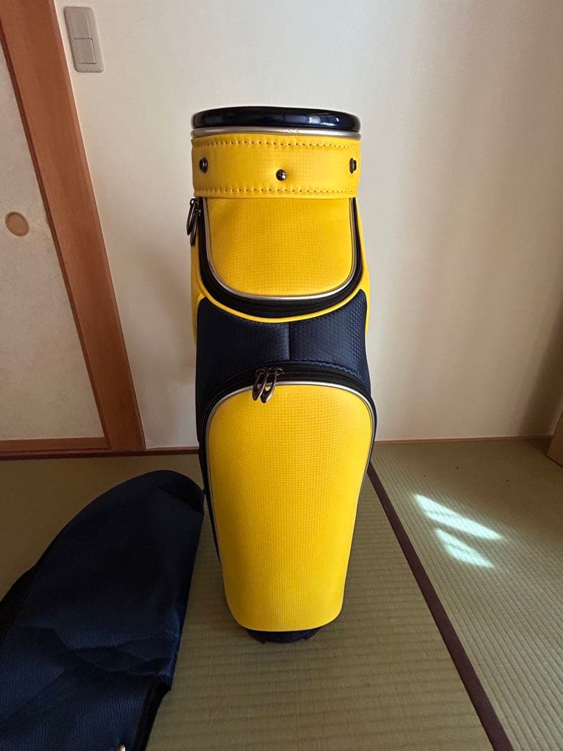 美品BRIDGESTONE GOLF キャディバッグ イエロー/ネイビー