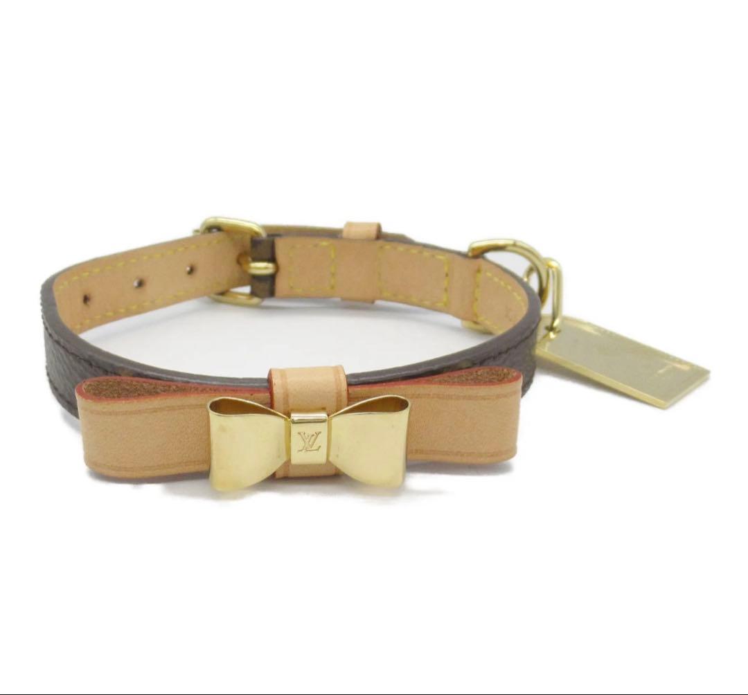 Louis Vuitton モノグラム ドッグカラー 首輪 可愛い LV 犬　猫