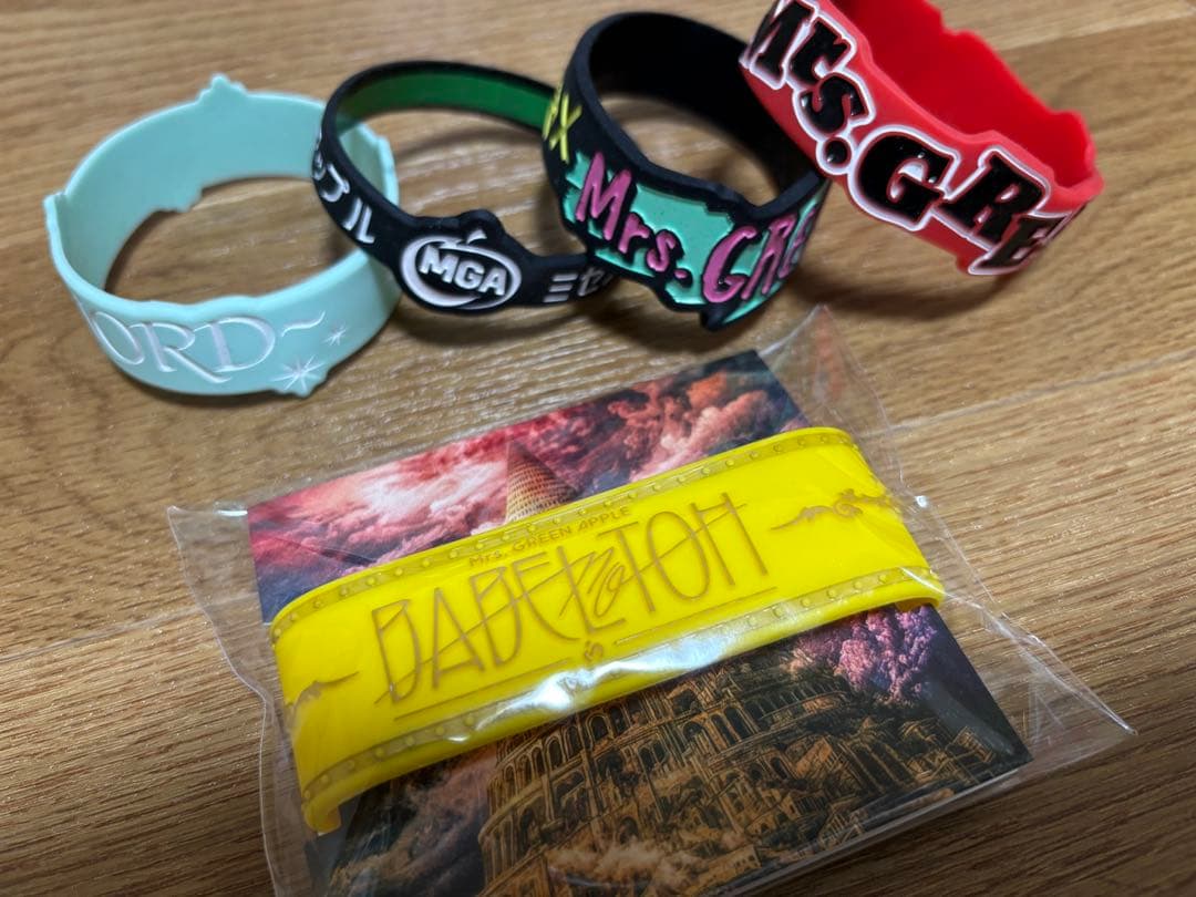 Mrs. GREEN APPLE ミセス　ラバーバンド 5本