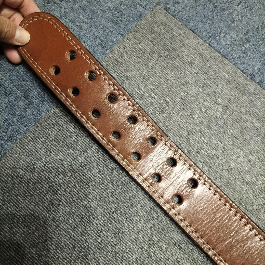 GOLD'S GYM トレーニングパワーベルト ブラウン