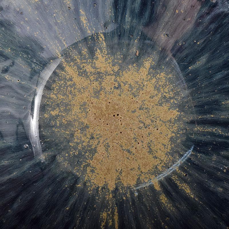 中国　南宋　建窯　兎毫盞　禾目天目茶碗　時代箱付　V　R8417