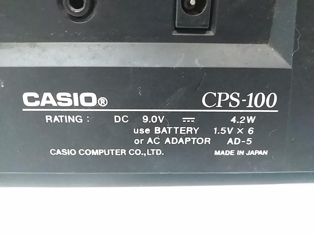 カシオ 電子ピアノ キーボード スピーカー内蔵 CPS-100 61鍵盤 △