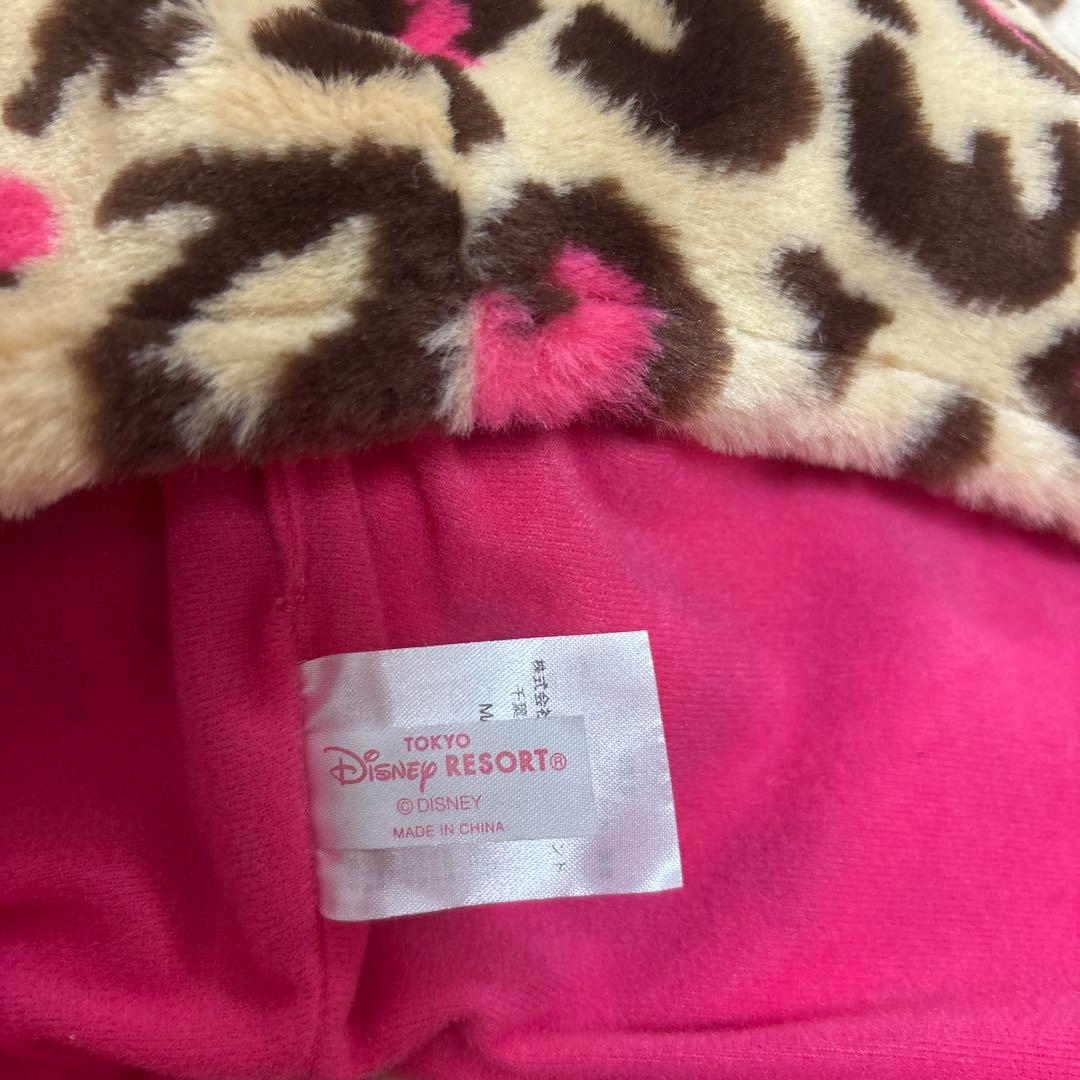 ディズニー ミニー ヒョウ柄 マフラーキャ ップ