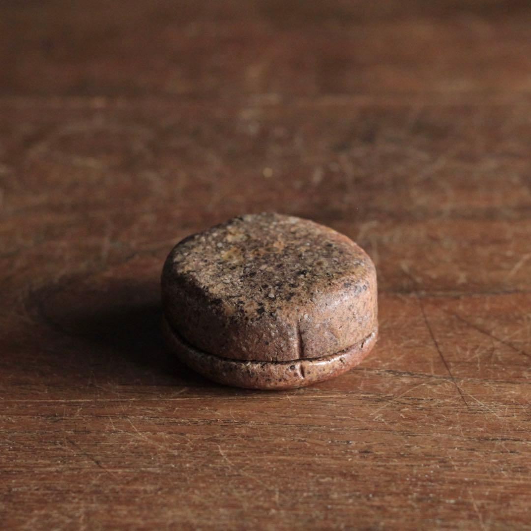 信楽 黴餅 香合 茶道具 古美術 古道具 アンティーク