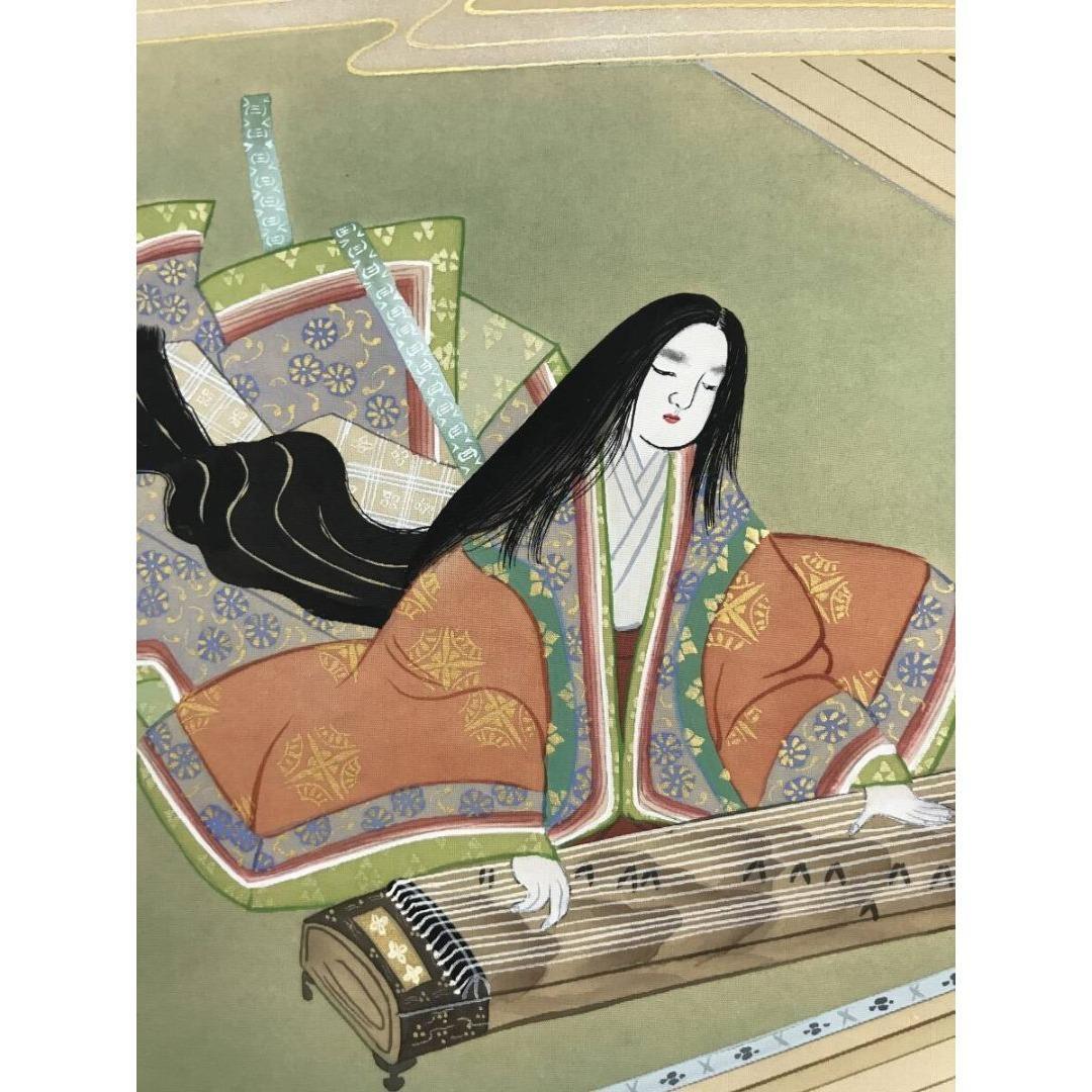 真作/河地湲仙/春静御前/平清盛/秋小督/那須与一/掛軸/名家伝来/AK-236