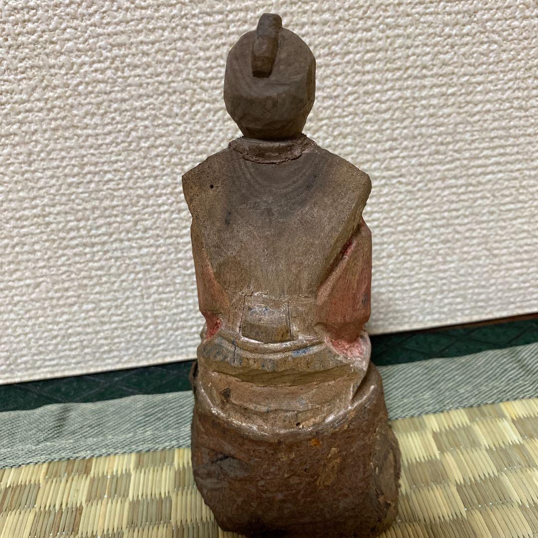 木彫り　彫刻　骨董　年代物　希少　縁起物　(仏像)