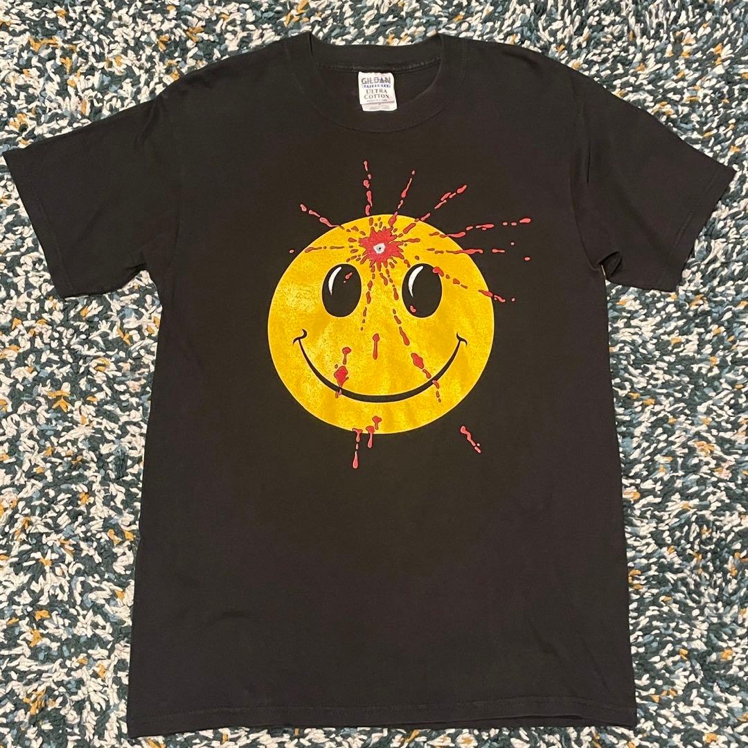 90s Head Shot ぶち抜きスマイル Tシャツ M