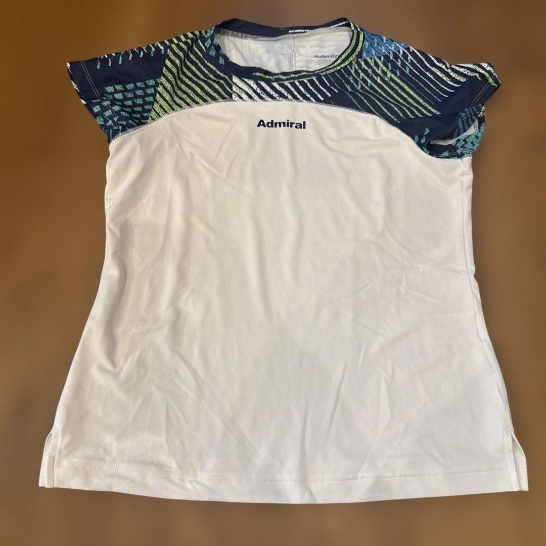 Admiral テニスウェア Mサイズ Tシャツスカート3点セット　白　緑