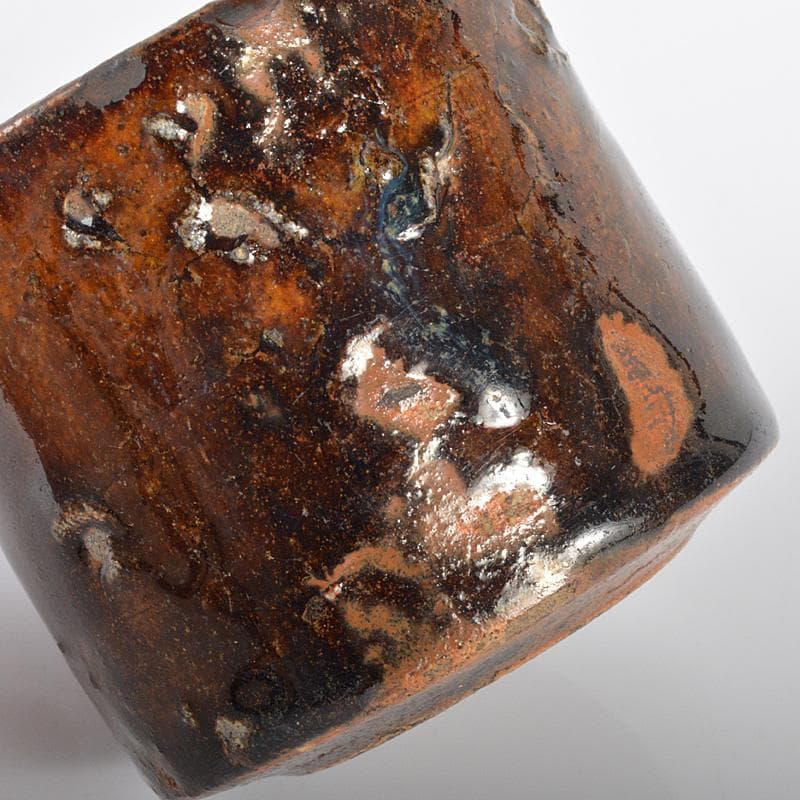 teru 茶道具　瀬戸焼　古瀬戸　香炉　銀火屋　時代箱　M　R4280