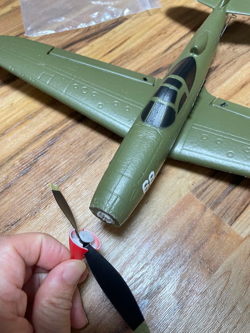 モード1 おまけ機体P39 COBRA 100g以下　バッテリー3本新品ラジコン