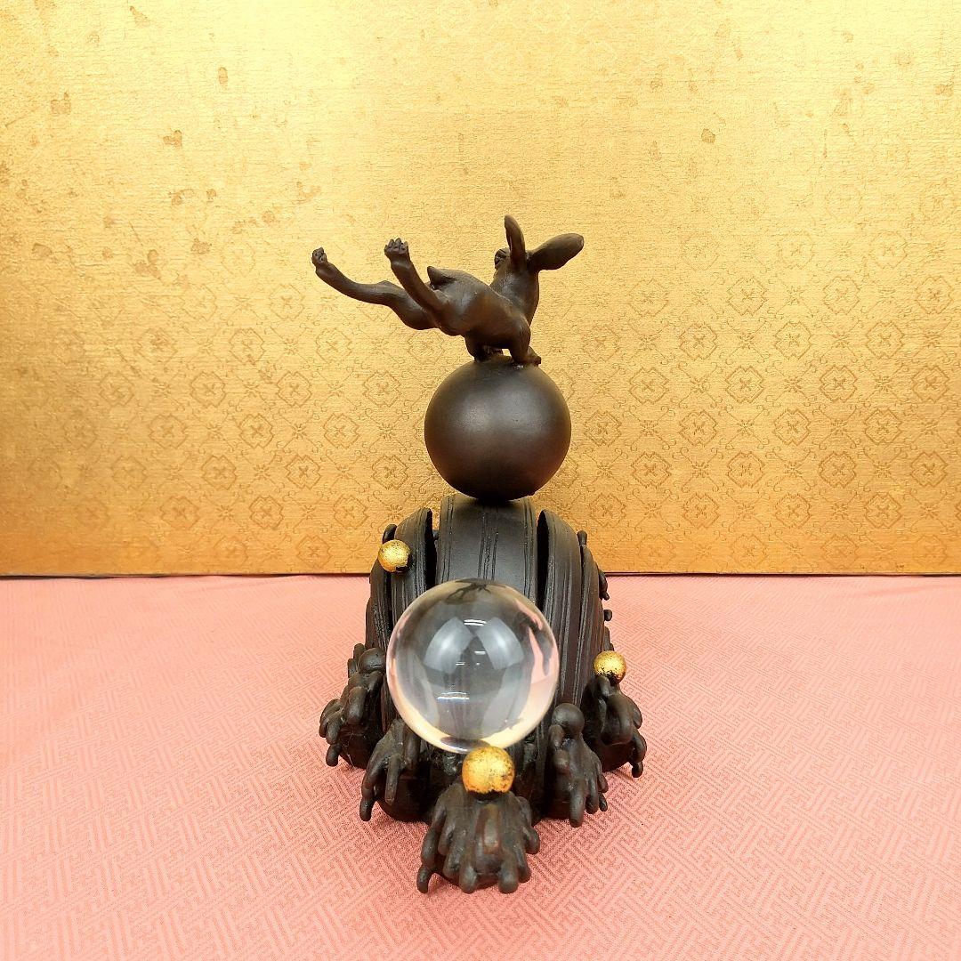 【お値下げしました！】銅製　波兎　置物　卯