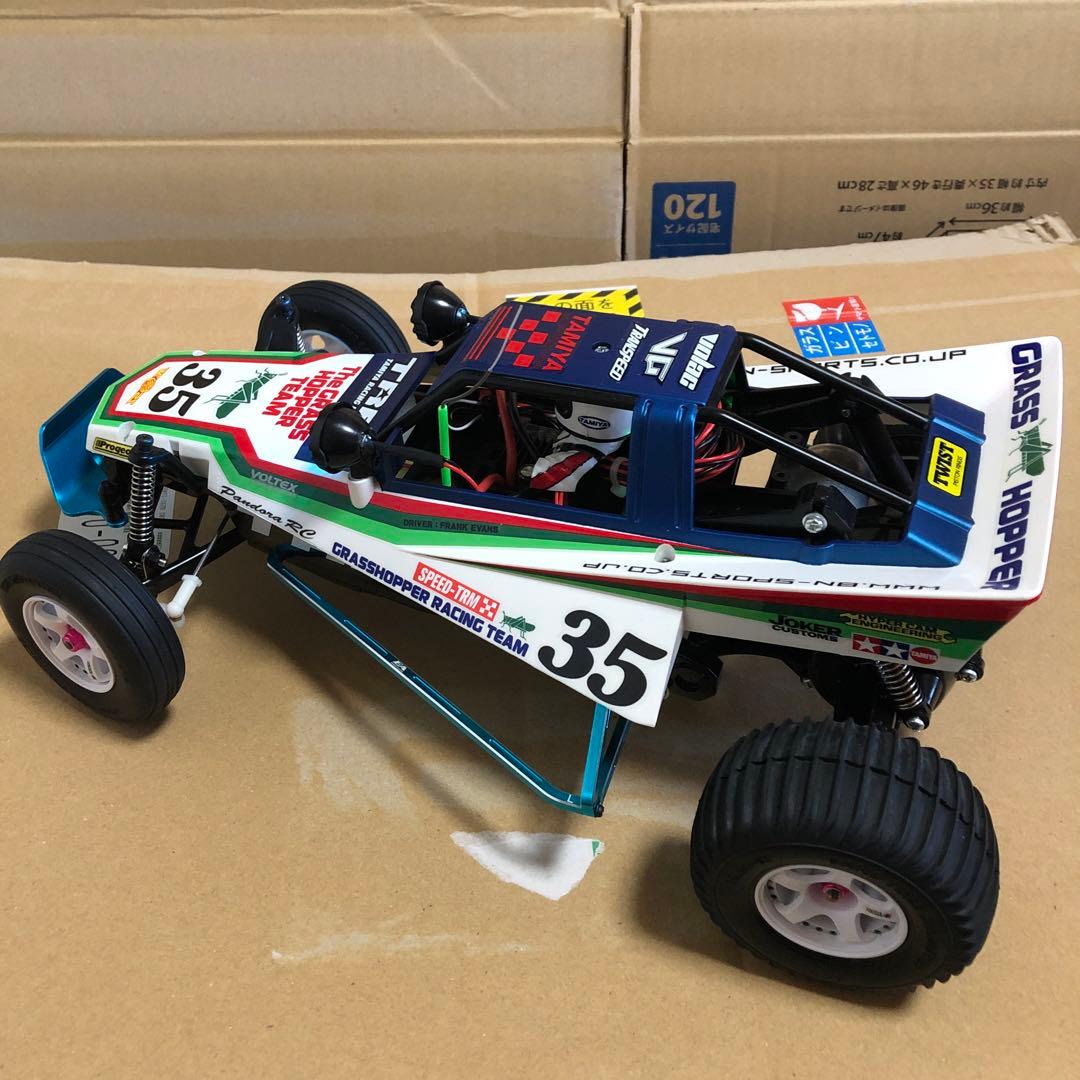 タミヤ RC グラスホッパー(復刻版) メカ付フルセット LED 完成品 未走行