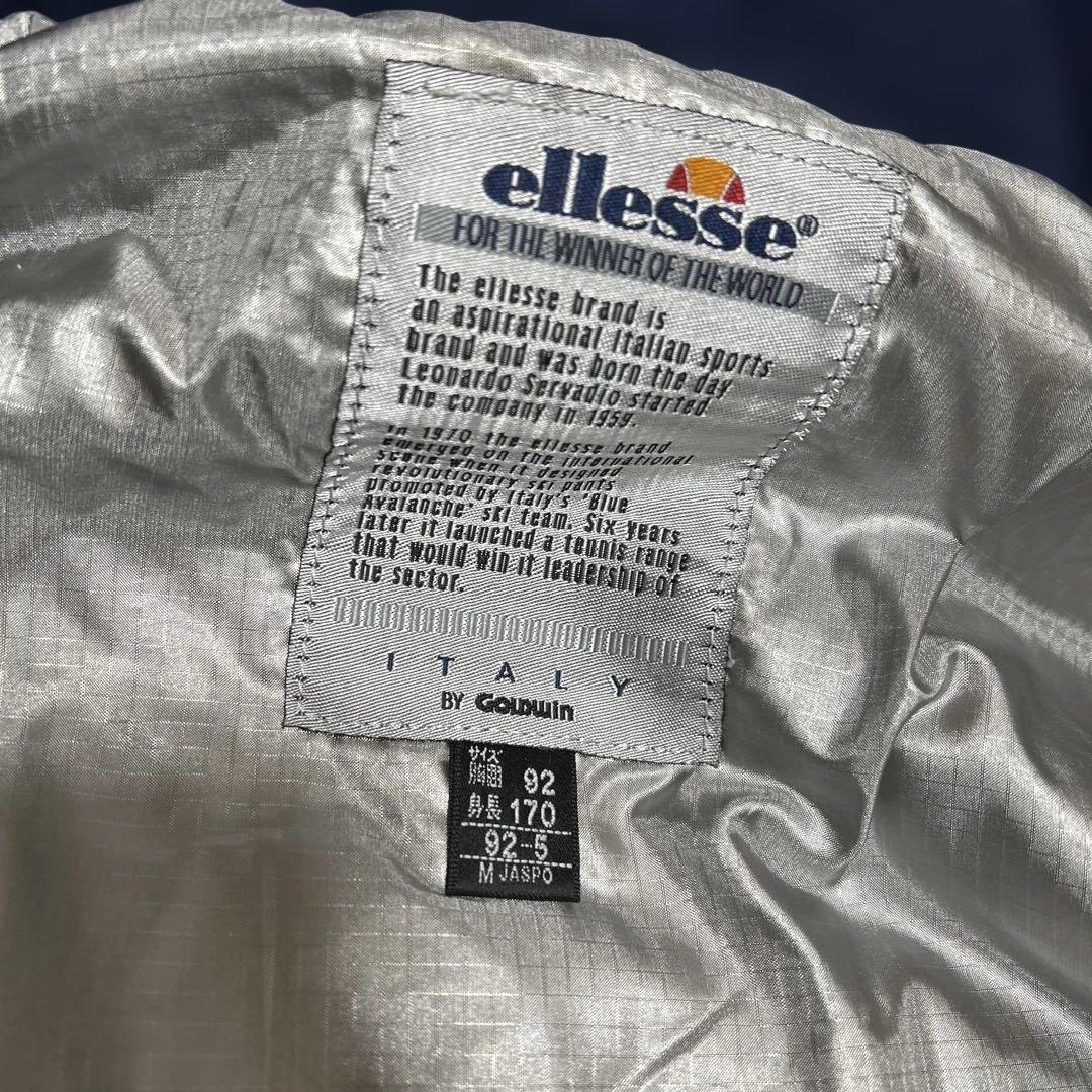 ellesseエレッセ　フランス代表ココリコ　スキーウェア 上下セットM白ブルー