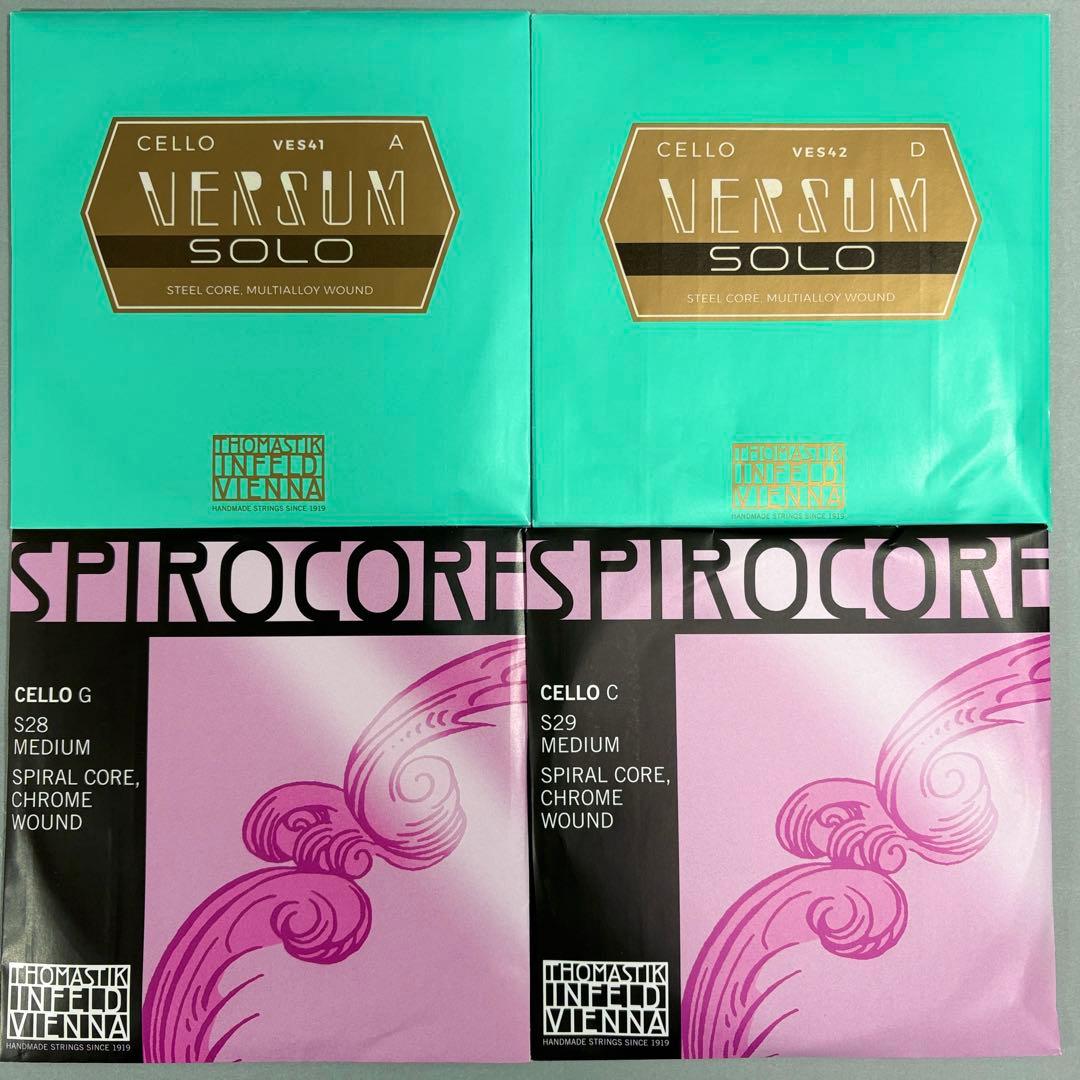 【新品】チェロ弦　ヴェルサムソロ A•D スピロコア G•C
