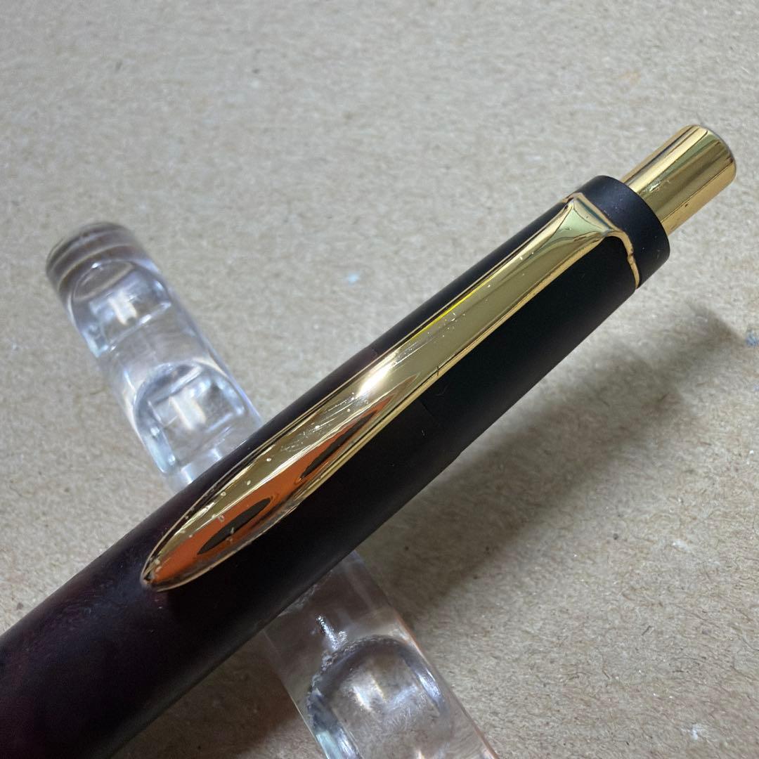 希少 野原工芸 特上花梨瘤杢 シャーペン 0.5mm ゴールド金具 固定式金具