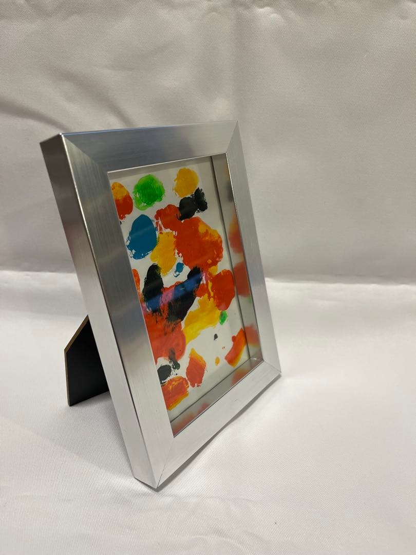 アクリル絵画 “Side Business” アルミフレーム入り