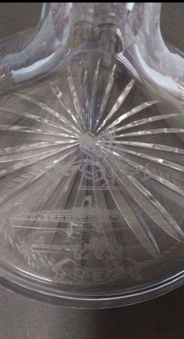 【最終価格】豪華客船クイーンエリザベス号　洋酒の空き瓶とコースター