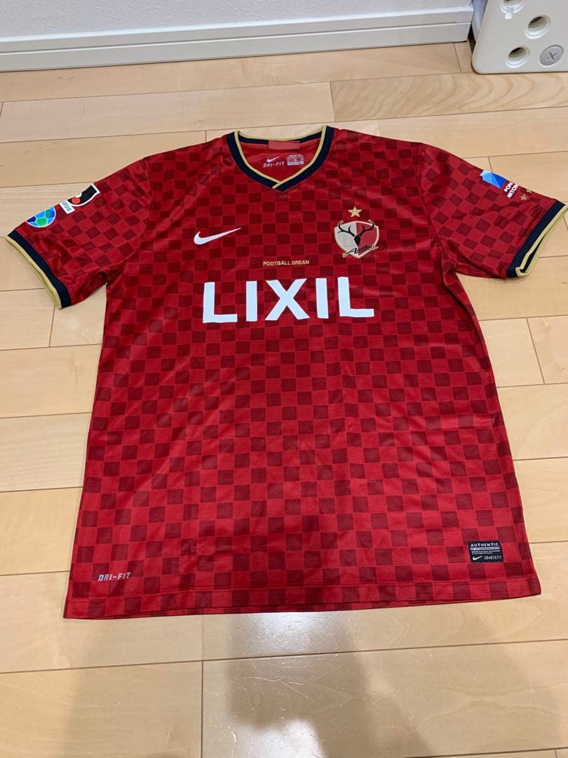 鹿島アントラーズ XL ユニフォーム LIXIL NIKE DRI-FIT 赤