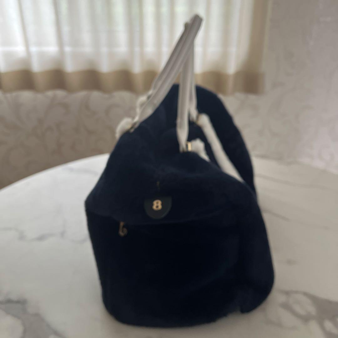 ムータ 配色ファーボストンバック