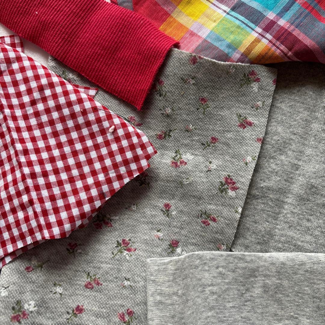 伸びるボーダー裏毛