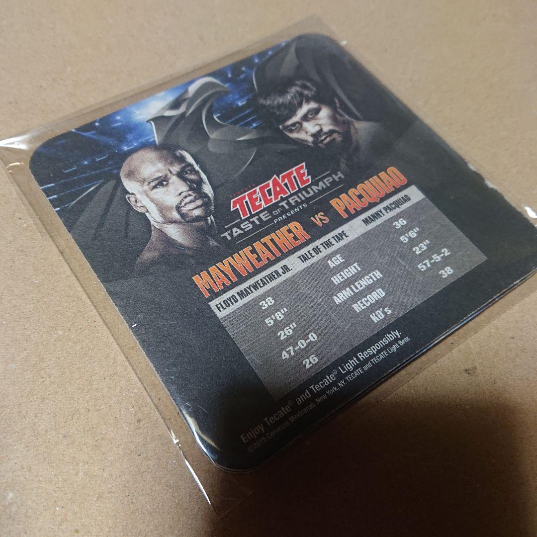 ボクシング メイウェザー×パッキャオ コースター MAYWEATHER