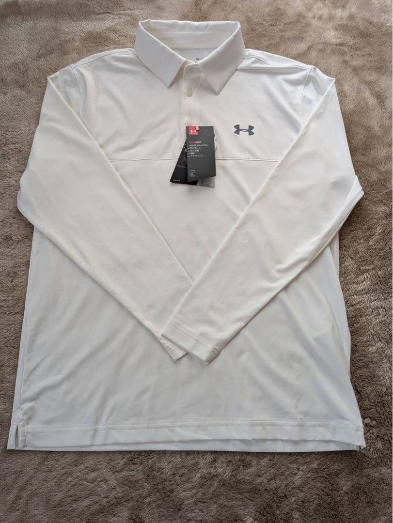 アンダーアーマー ゴルフウェア 長袖シャツ　新品　タグ付き　メンズ　白