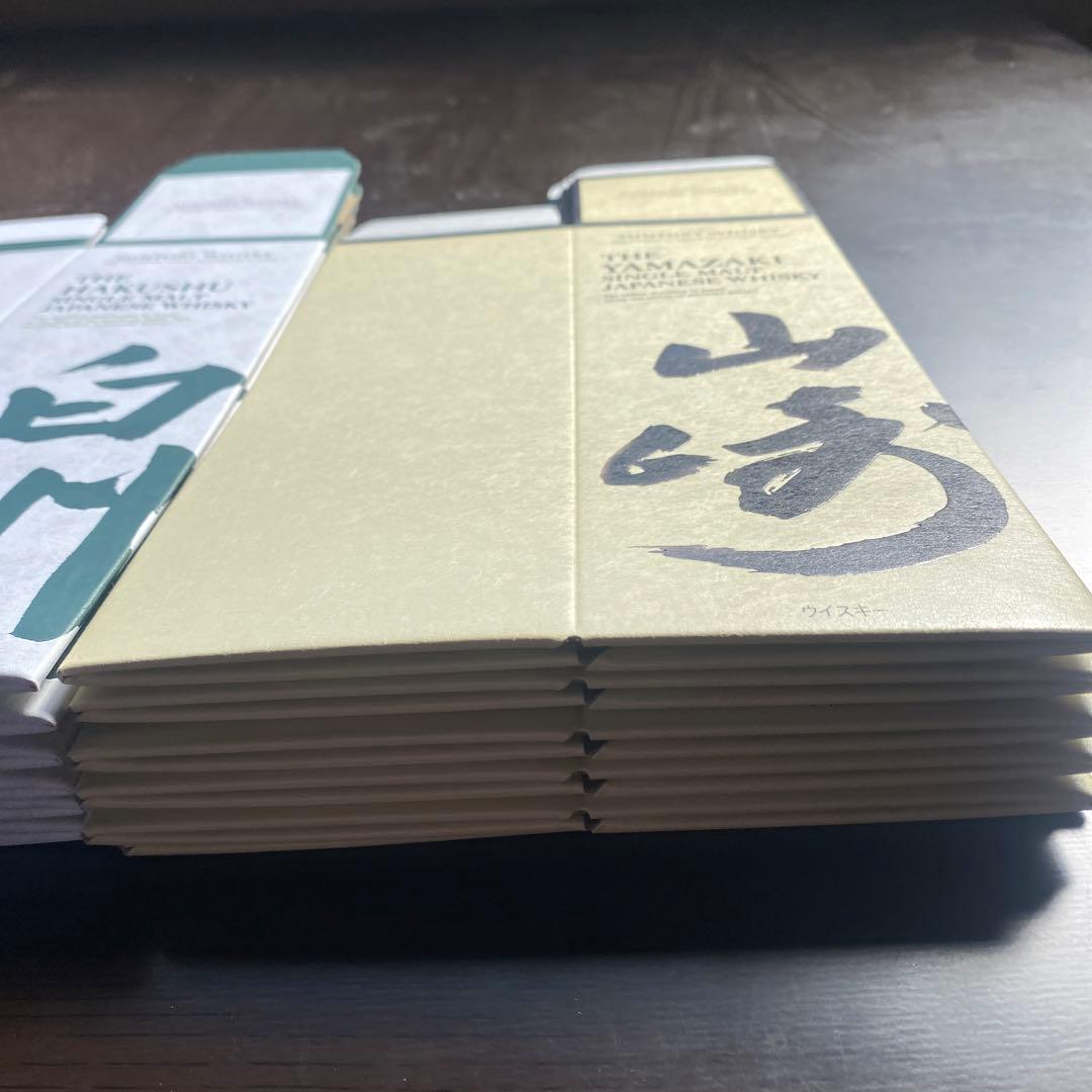 白州・山崎 シングルモルトウイスキー カートン12枚セット新品