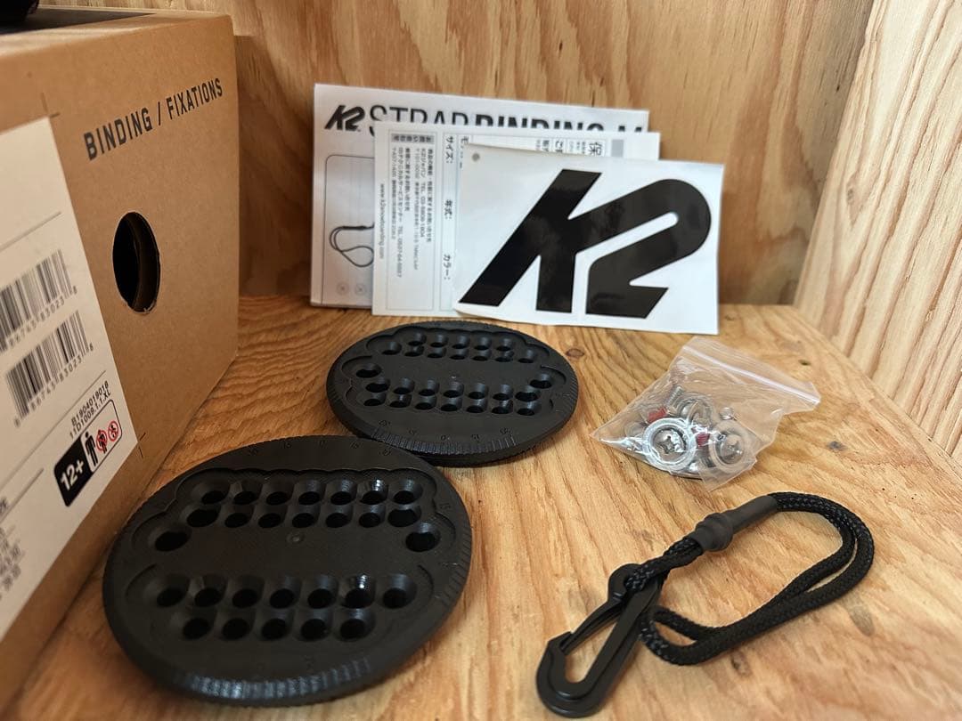 スノーボードビンディング　ブラック