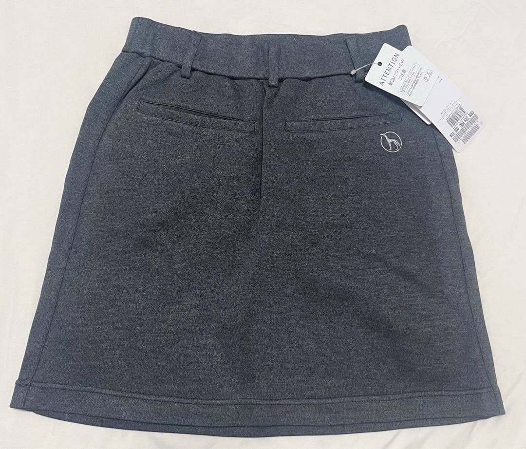 【新品タグ付】adabat アダバット ゴルフスカート チャコールグレー36
