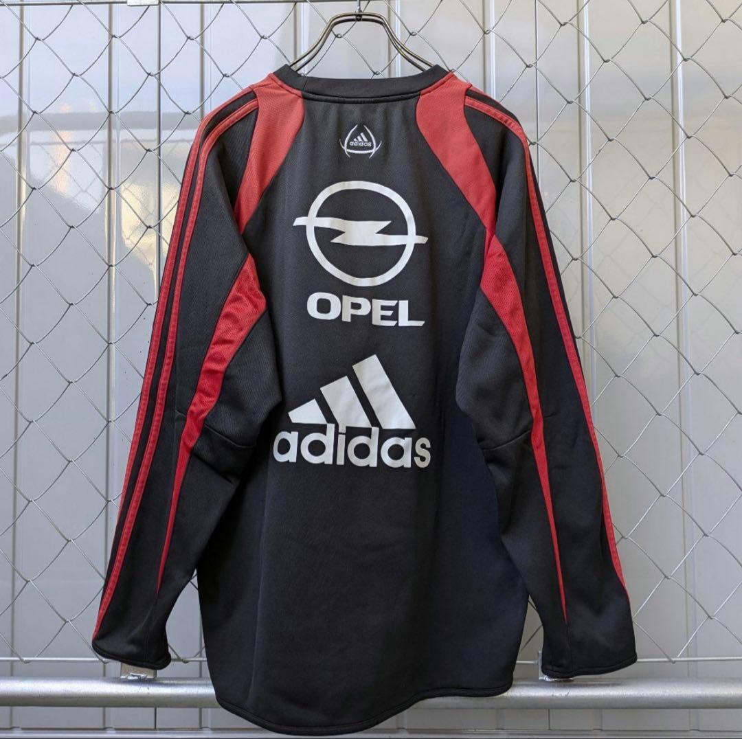 00s　adidas　ACミラン　サッカー　セリエA　選手用トレーニングシャツ