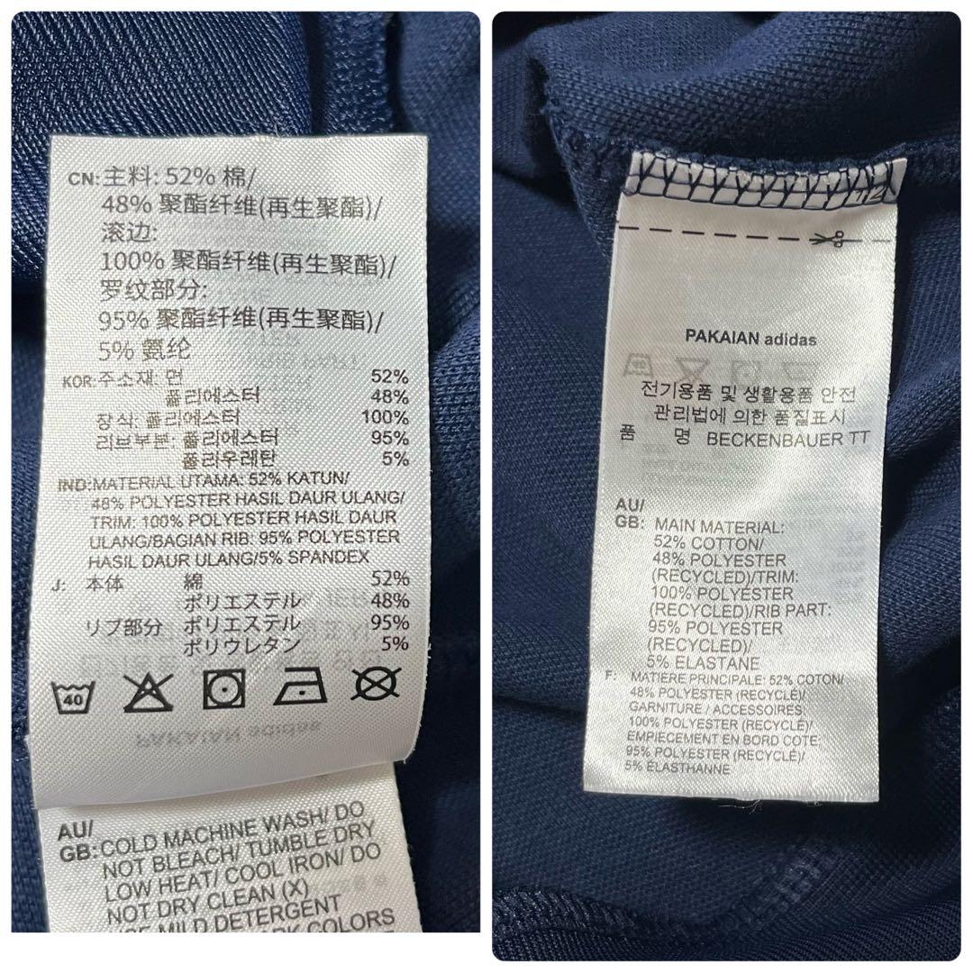 アディダス　ジャージ　上下　ネイビー トラックジャケット　ベッケンバウアー M