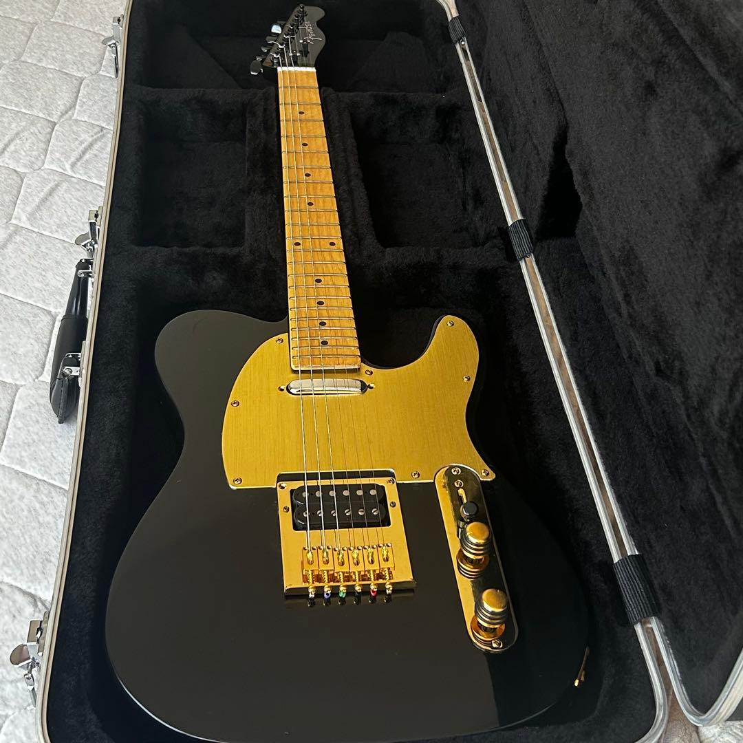 y*m様 ブラック＆ゴールド　超クールなテレキャスター　VH-1搭載　ハードケー